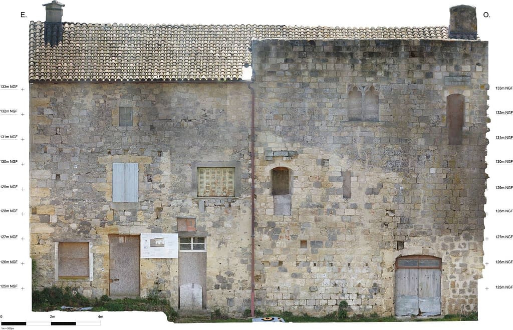 Relevé topographique drone photogrammétrie relevé façade drone