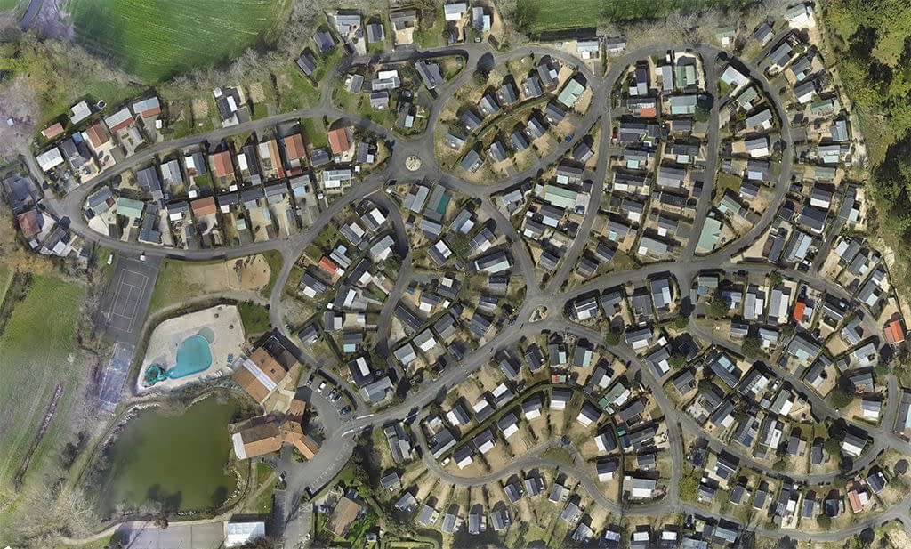 orthophoto camping vendée photo drone camping vendée