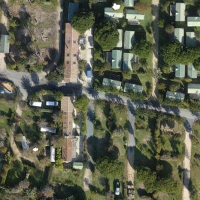 Plan de camping par drone