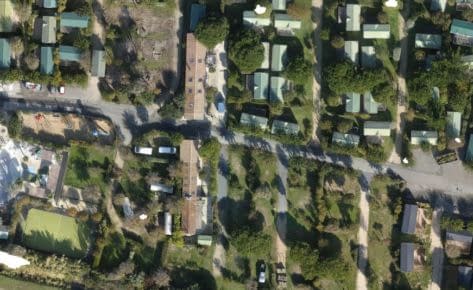 Plan de camping par drone