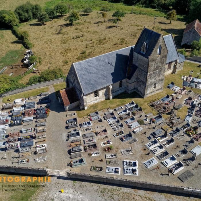 Exemple d'orthophoto par drone 4 Mise à jour des plans de cimetières
