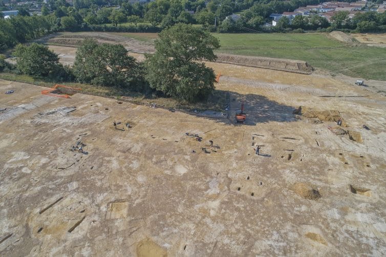 La Chaize le Vicomte - Site archéologique du Redoux 3 drone-archeologie-vendee-85