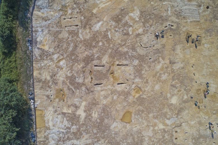 La Chaize le Vicomte - Site archéologique du Redoux 2 archeologie-drone-vendee