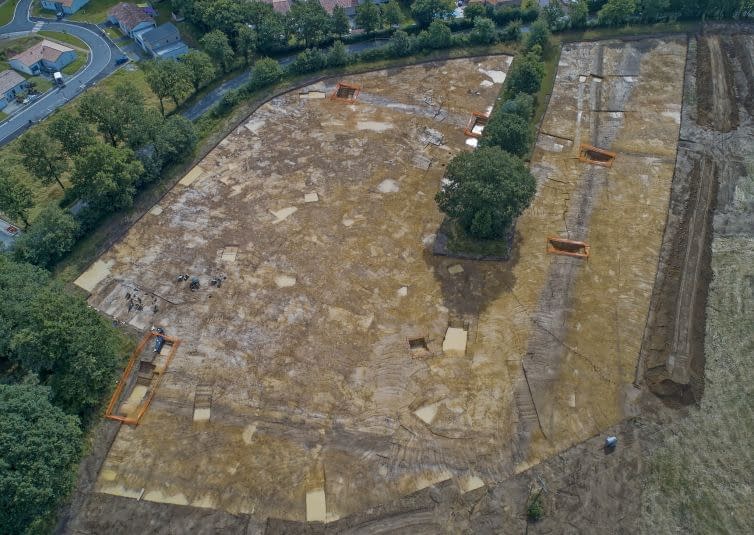 La Chaize le Vicomte - Site archéologique du Redoux 4 prise vues aériennes drone vendée