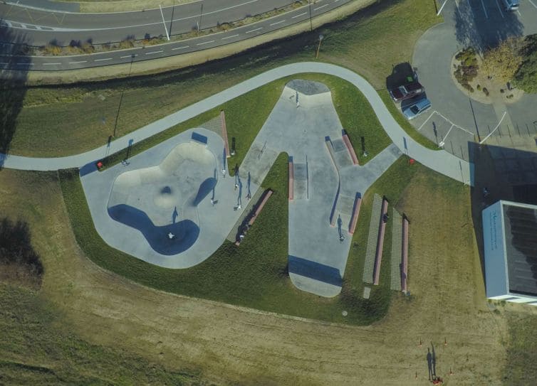 photo drone Skate park du Château d'Olonne