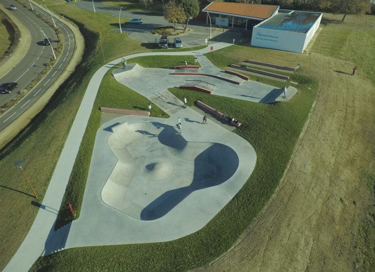 photo drone vendée skate park