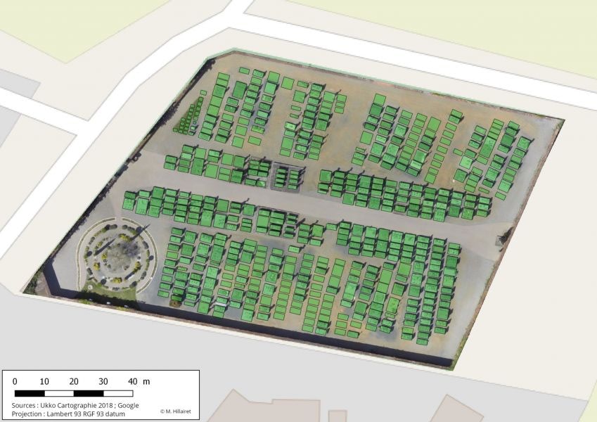 Drone et plan de cimetières