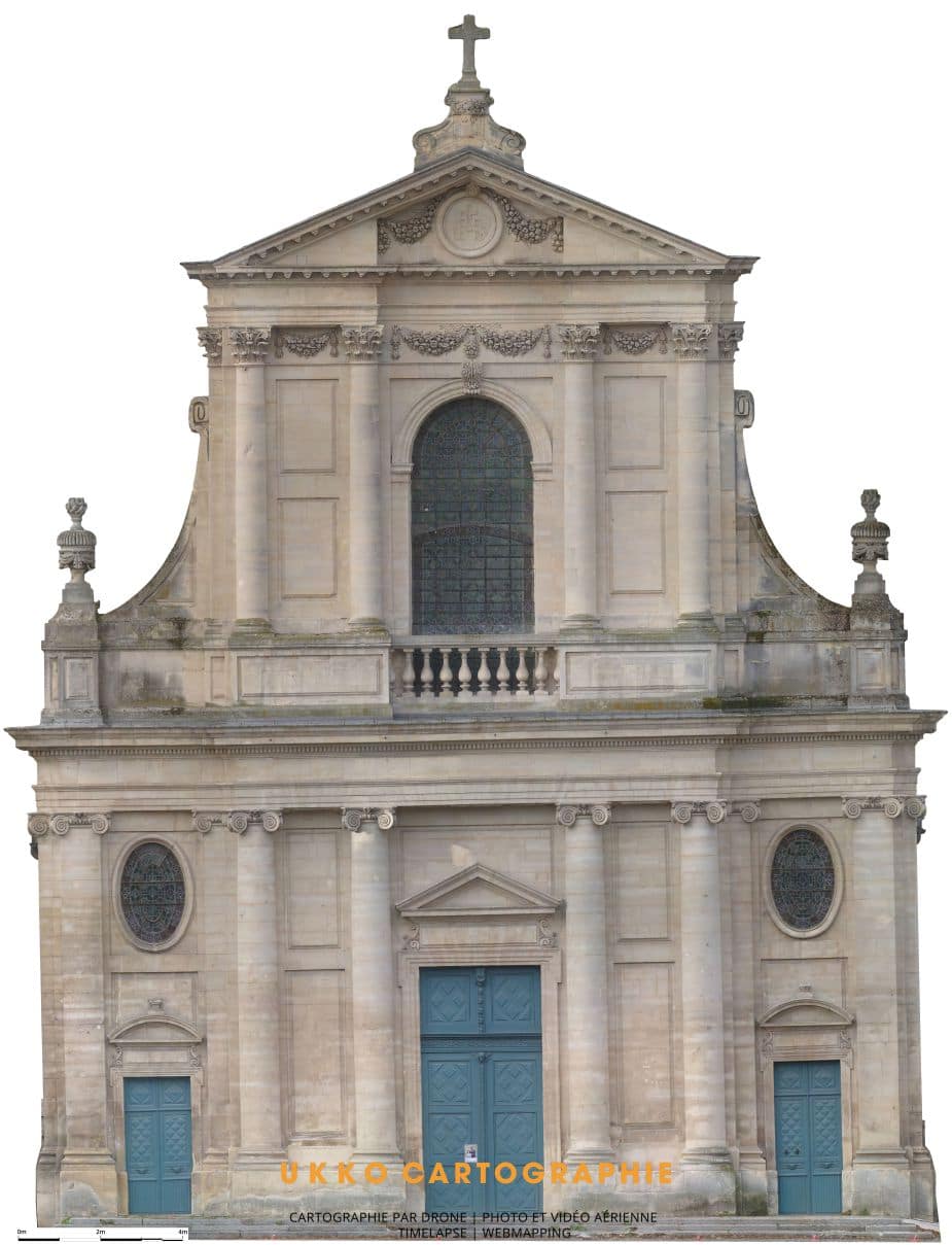 Relevé de façade par photogrammétrie et drone 2 photogrammétrie monument historique caen