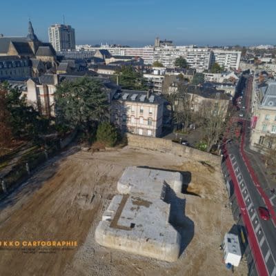 Exemple d'orthophoto par drone 10 Photogrammétrie blockhaus Seconde guerre mondiale